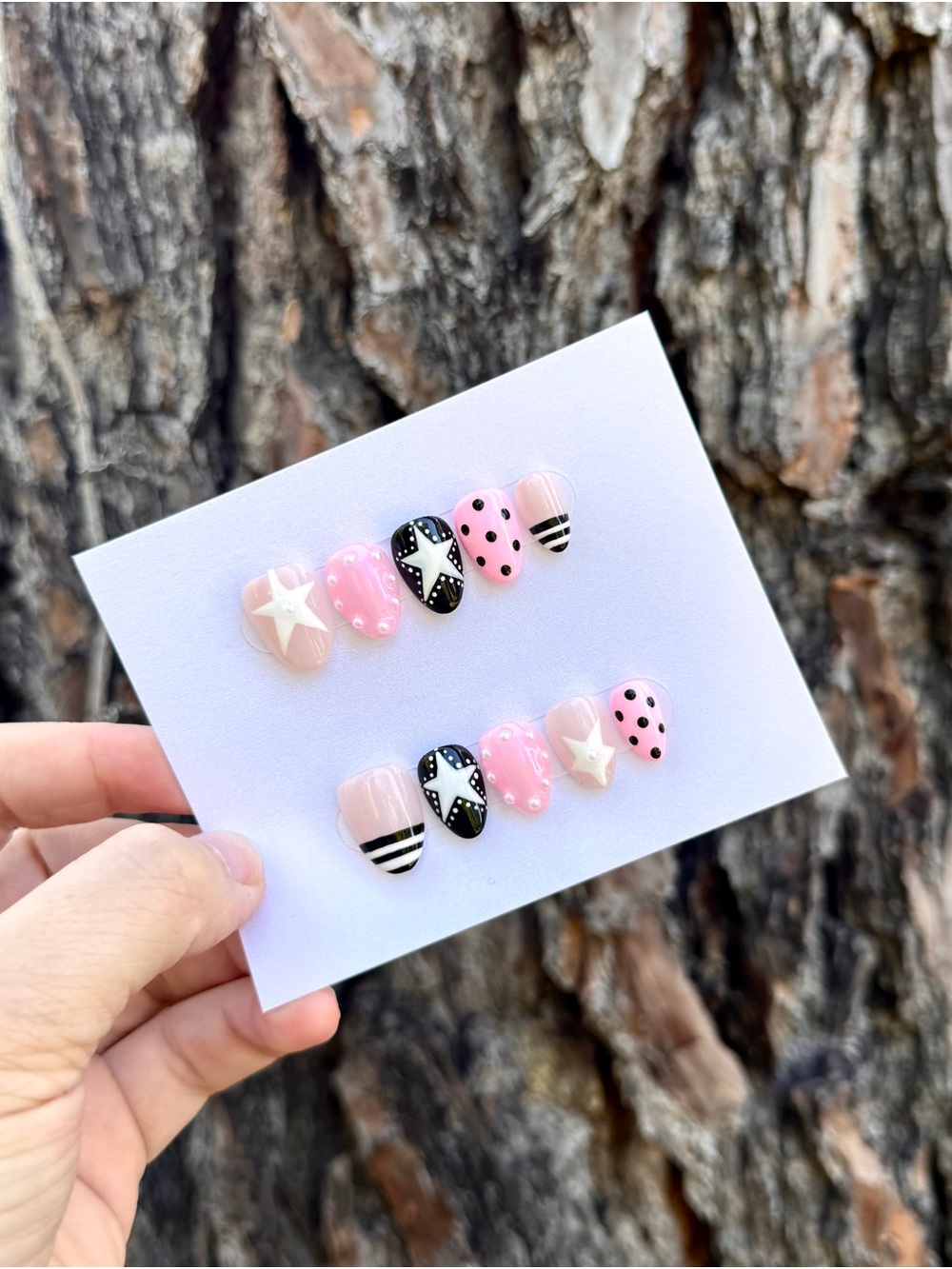 Pink Starlet Press-On Nails